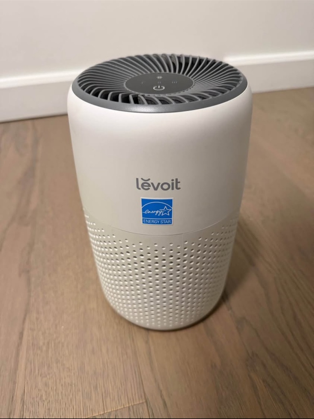 White Portable Air Purifier - Compact HEPA Filter